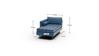 Ladybird Leather Laf Chaise - Tribeca Scarlet