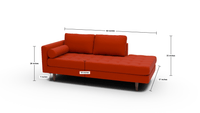 Ladybird 82" LAF Stand Alone Chaise - Elliot Blush