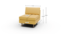 Ladybird Armless Chair - Dream Chocolate