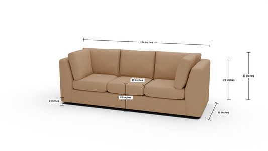 Parmer 104" Sofa - Bennett Peacock