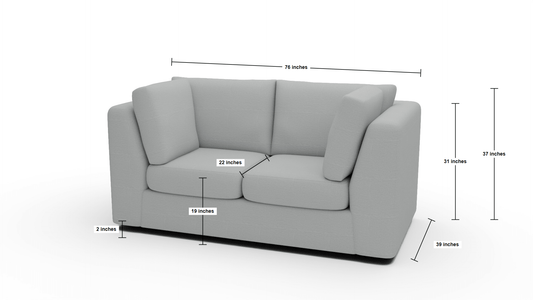Parmer 76" Loveseat - Superb Hacienda
