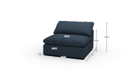 Fluffy DB Small Armless Chair - Dream Chocolate