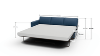 Track Leather Laf Queen Sleeper Sofa - Tribeca Scarlet