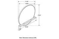 Arianna Sand Mirror -