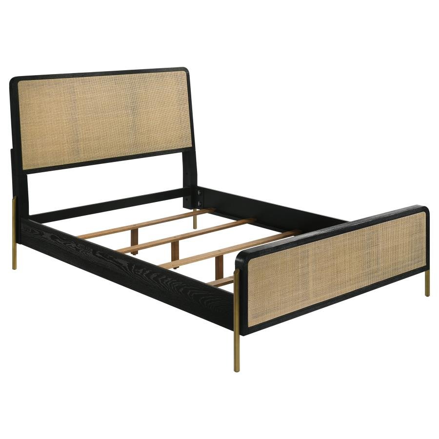 Arianna Black and Sand Queen Bed -