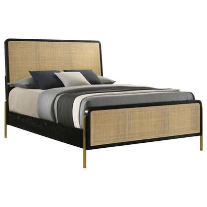 Arianna Black and Sand Queen Bed -