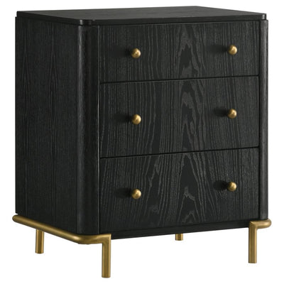 Arianna Black Nightstand -