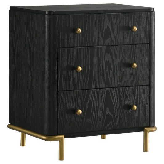 Arianna Black Nightstand -