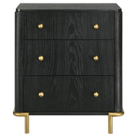 Arianna Black Nightstand -