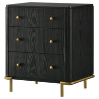 Arianna Black Nightstand -
