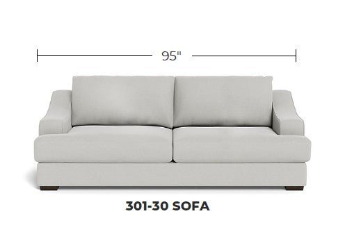 Austonian 95" Sofa Elora Chocolate Quick Ship -