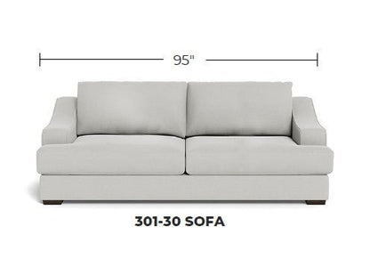 Austonian 95" Sofa Elora Chocolate Quick Ship -
