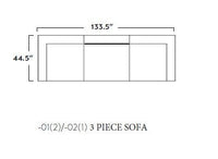 Fluffy 133.5" 3pc Sofa -