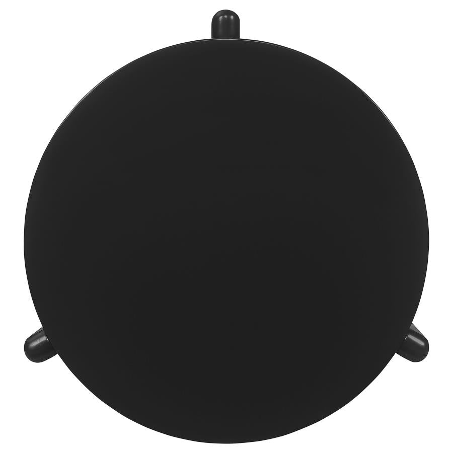 Corey Round Black End Table -