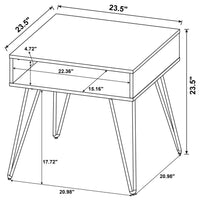 Freya Square End Table -