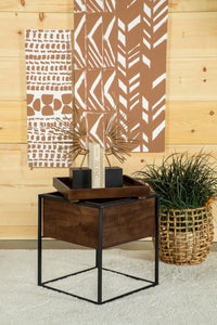 Orion Square Storage Accent Table -