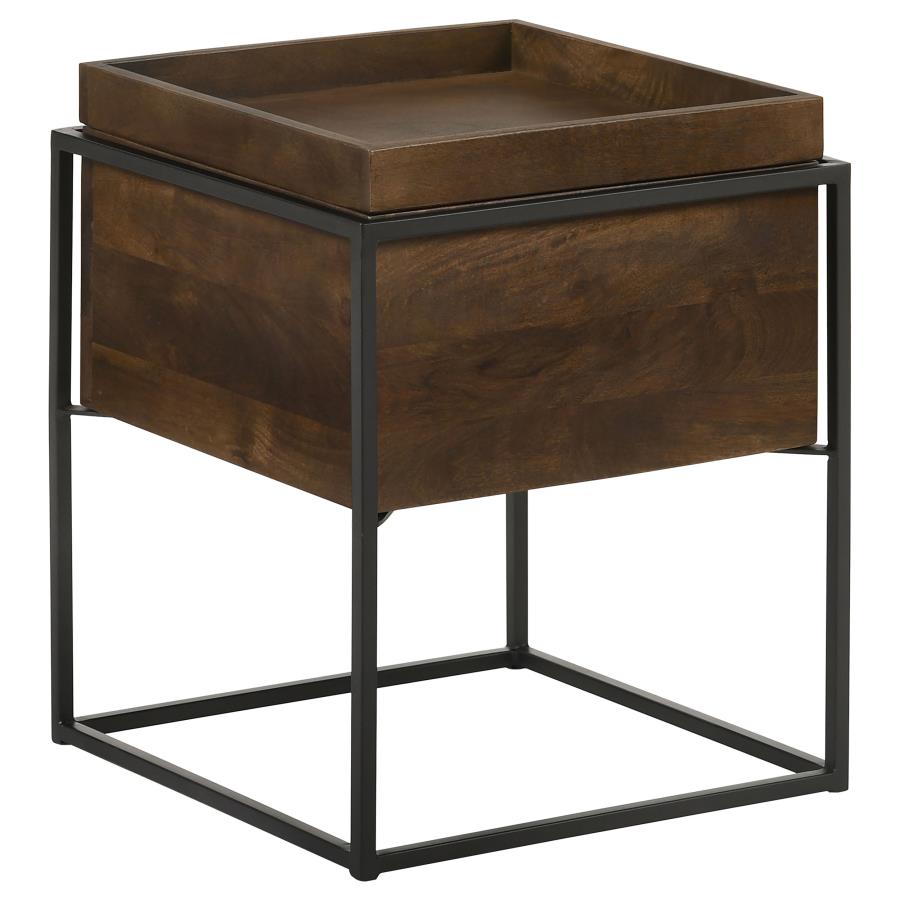 Orion Square Storage Accent Table -