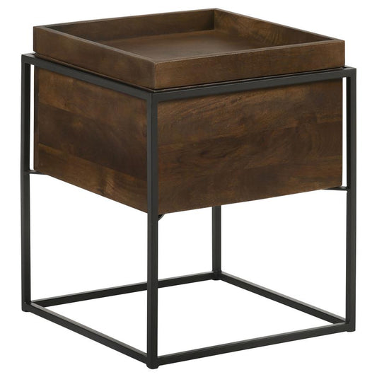 Orion Square Storage Accent Table -