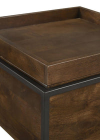Orion Square Storage Accent Table -
