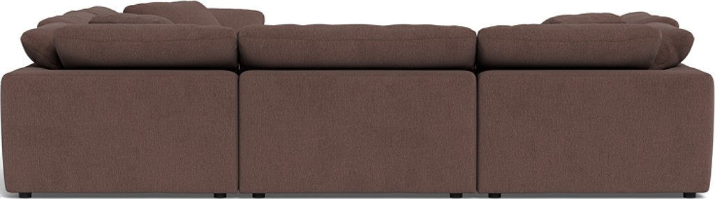 Fluffy 133.5" 6 Piece Sectional W/Ottoman - Amigo II Dusk