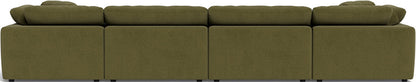 Fluffy 178" 4 Piece Sectional W/Double Otto - Amigo II Garden