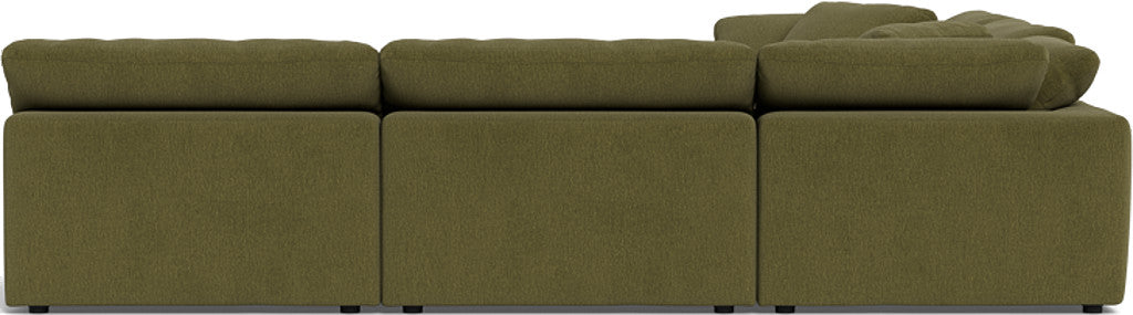 Fluffy 133.5" 5 Piece Sectional W/Ottoman - Amigo II Garden