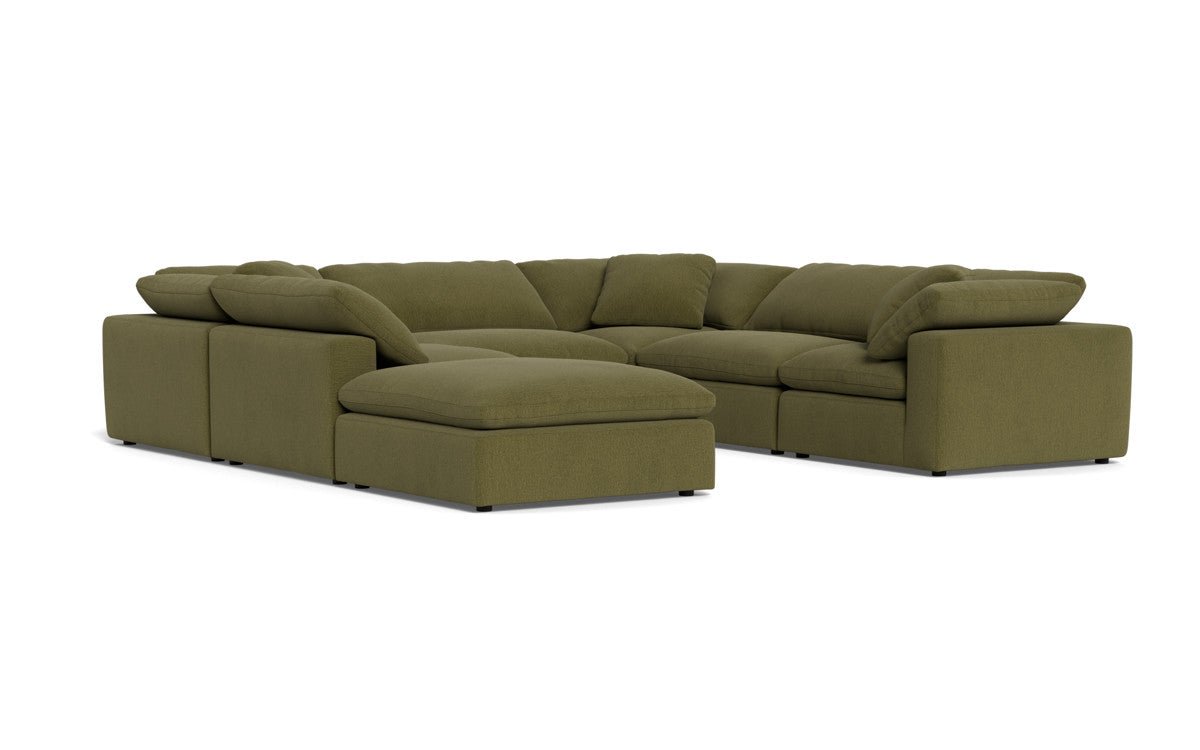 Fluffy 133.5" 6 Piece Sectional W/Ottoman - Amigo II Garden