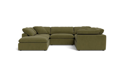Fluffy 133.5" 6 Piece Sectional W/Ottoman - Amigo II Garden