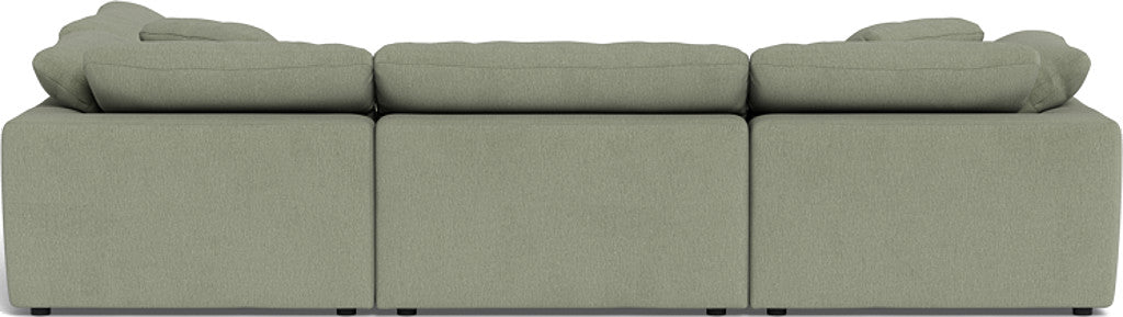 Fluffy 133.5" 4 Piece Sectional w/Otto - Amigo II Sage
