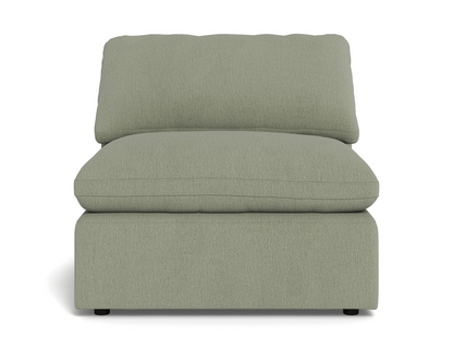 Fluffy Small Armless Chair - Amigo II Sage