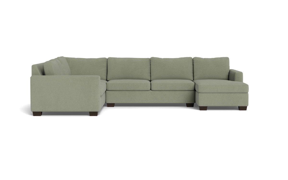 Track 141" Corner Sectionals w. Right Chaise - Amigo II Sage