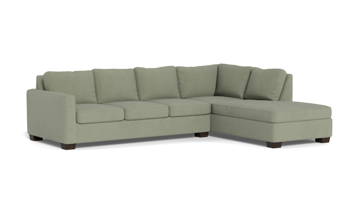 Track 121" Right Chaise Sleeper Sectional - Amigo II Sage