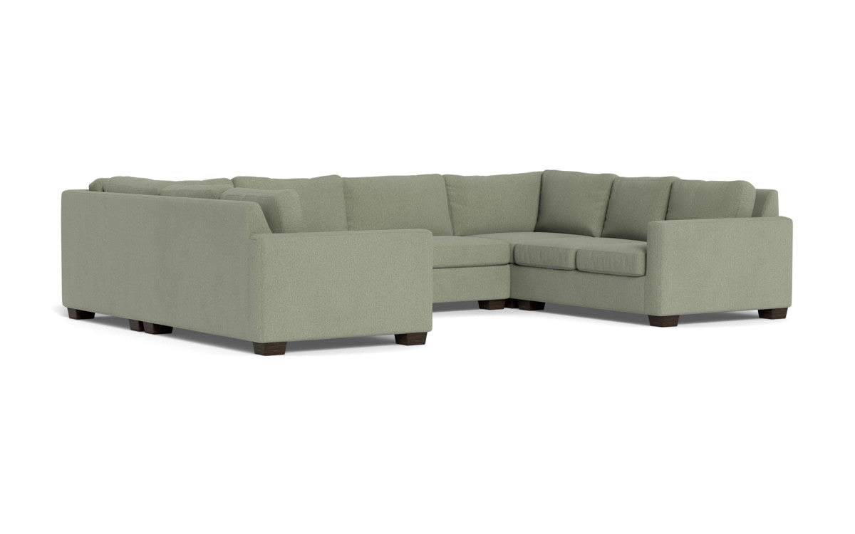 Track 141" Corner Sofa U Sectional - Amigo II Sage