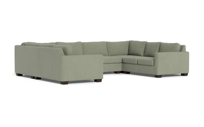 Track 141" Corner Sofa U Sectional - Amigo II Sage