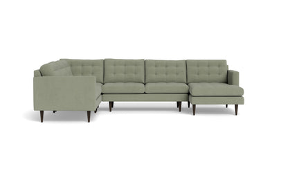 Wallace 130" Corner Sectionals w. Right Chaise - Amigo II Sage