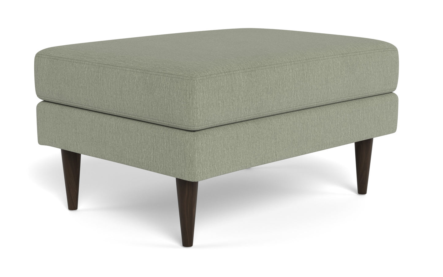 Wallace Untufted Ottoman - Amigo II Sage