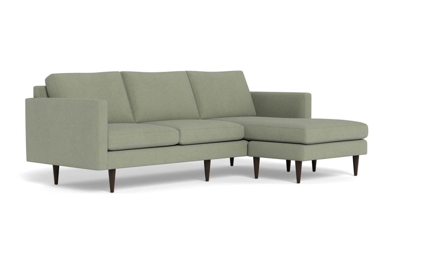 Wallace 98" Untufted Reversible Chaise Sofa - Amigo II Sage