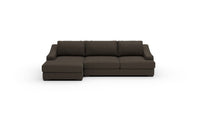 Austonian 2 Pc Sectional W Laf Chaise — dream-chocolate