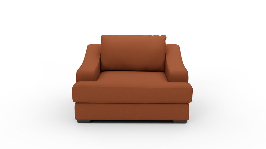 Austonian 56" Arm Chair - Bellatrix Terracotta