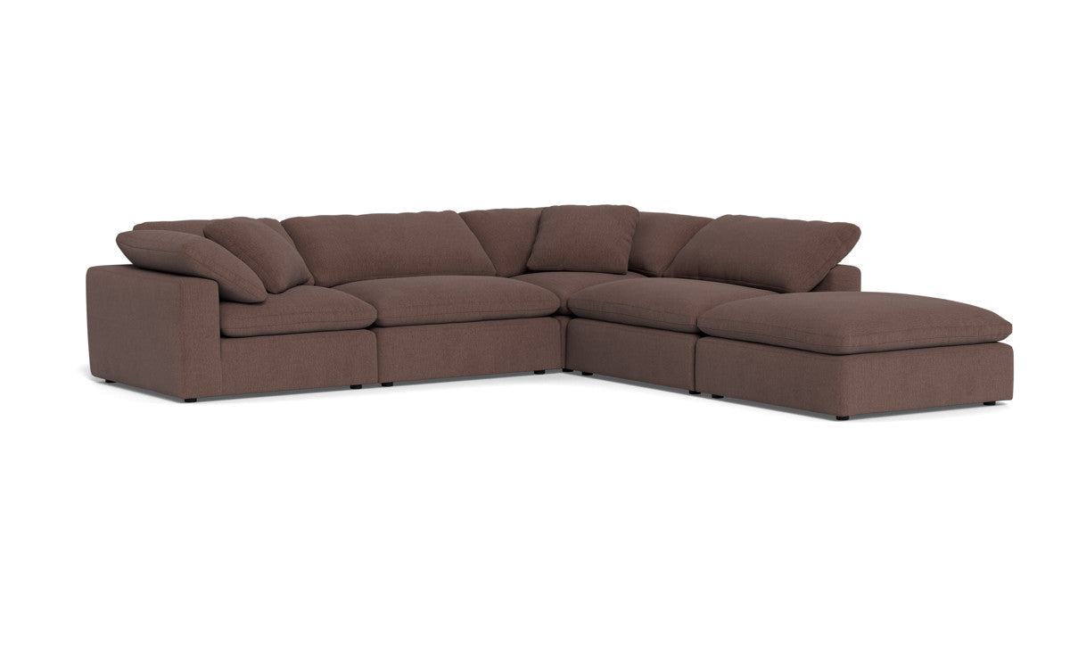 Fluffy 133.5" 4 Piece Sectional w/Otto - Amigo II Dusk