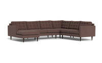 Wallace 130" Corner Sectionals w. Left Chaise - Amigo II Dusk