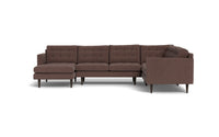 Wallace 130" Corner Sectionals w. Left Chaise - Amigo II Dusk