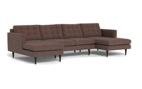 Wallace 126" Double Chaise U Sectional - Amigo II Dusk