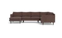 Wallace 130" Untufted Corner Sectionals w. Left Chaise -