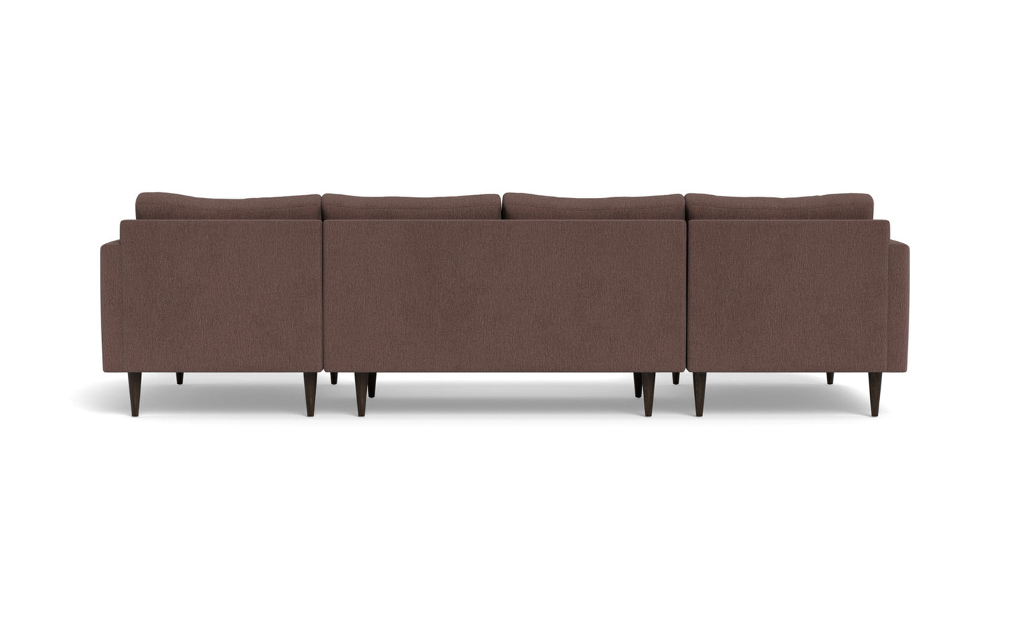 Wallace 126" Untufted Double Chaise U Sectional -