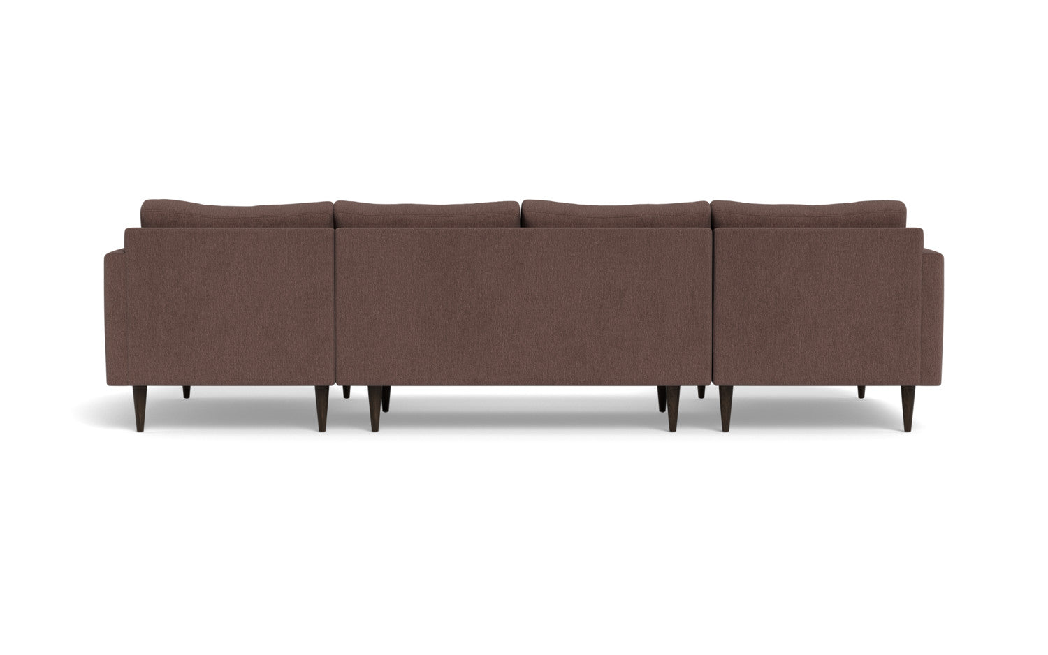 Wallace 126" Untufted Double Chaise U Sectional -