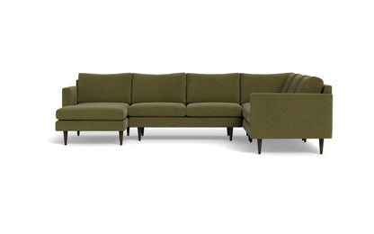 Wallace 130" Untufted Corner Sectionals w. Left Chaise - Amigo II Garden