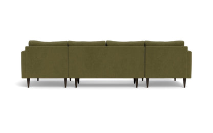 Wallace 126" Untufted Double Chaise U Sectional - Amigo II Dusk