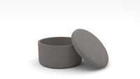 Ari 30" Round Storage Ottoman - Peyton Slate