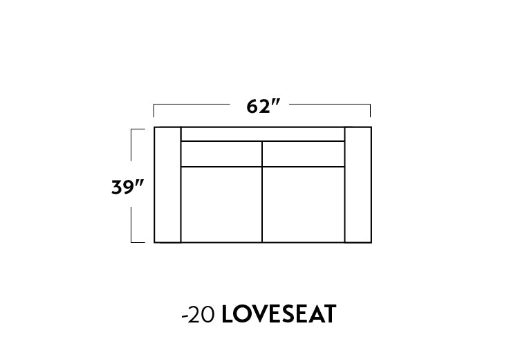 Track 62" Loveseat -